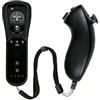 Funmo Telecomando e controller Wii, telecomando Wii con controller Nunchuck Wii, compatibile con Wii/Wii U, dotato di guscio in silicone e bracciale (A)