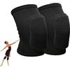 CUEMOON Ginocchiere per danza, pallavolo, da donna, S, in spugna, antiscivolo, per danza, pulizia, sport, yoga