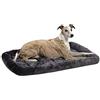 MidWest Homes for Pets QuietTime - Cuscino per cani in finta pelliccia grigia, ultra morbido e lavabile in lavatrice, adatto a casse e trasportini da 91 cm, per cani di taglia media e grande