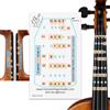 FFG NOTE THE DIFFERENCE Fantastica guida per dita per violini adulti principianti | Strumenti musicali a corda | Adesivi per tastiera e tastiera per imparare tutte le note | Suona o violino (1/2)