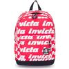 Invicta Zaino Carlson, Tasca Porta Pc, Scuola e Tempo Libero, Water Resistant, Monoscomparto, Tinta Unita, Rosso (Fiery Red)
