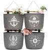 Kaslaider 4 Pezzi Borsa Portaoggetti da Appendere, Bagno Organizer da Parete , Borsa Portaoggetti da Parete, Tasche Portaoggetti Lino da Appendere, Tasche Portaoggetti da Parete per Casa L'ufficio Del Bagno