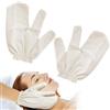 Generic Garshana Guanti in seta grezza per massaggi per spazzolatura a secco, 2 pezzi, guanti ayurvedici in seta grezza naturale, guanti esfolianti per il drenaggio linfatico e la disintossicazione della