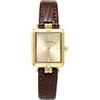 CARLIEN Orologio da polso da donna, alla moda, vintage, rettangolare, al quarzo, cinturino in pelle, impermeabile, semplice, delicato, casual, nero e marrone