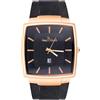 MicLee Orologi al quarzo da uomo Orologi da polso Quadrante quadrato Puntatore con calendario Cinturino in acciaio inox Resistente all'acqua