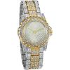 JewelryWe Orologio da Polso al Quarzo per Donna, Con Strass e Bracciale, Senza Numeri - Regalo per Amica, Fidanzata, Mamma
