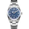 ADDIESDIVE - Orologio da polso da uomo da 36 mm, al quarzo VH, con movimento a seconda rapida, vetro K1 a bolle, luminoso, impermeabile fino a 100 m, minimalista, unisex, Blu, moderno