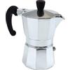 Fackelmann Caffettiera Moka da 2 tazze, per caffè aromatico ed intenso, realizzata in robusto alluminio, con beccuccio anti-goccia e manico ergonomico antiscottatura, Linea Easyprepare