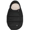 Maxi-Cosi Sacco Invernale Imbottito per Seggiolino Auto Neonato, per Bambini 45-75 cm, Comodo, Pratico e Sicuro, Tessuti Morbidi, Lavabile, Compatibile con Ovetti Maxi-Cosi, Twillic Black