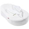 Red Castle cocoonacover, copertina in fiore di cotone imbottito bianco