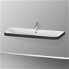 Duravit Happy D.2 ceramica per c-bonded, F6923980, c-bonded Happy D.2 bianco/grafite superopaco [Lavabi > Lavabi Integrati]
