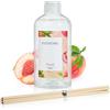 DIUFJAG 250ml Diffusore Bastoncini - Pesca, Diffusore Profumo Ambiente con 6 Bastoncini di Fibra,Reed Diffuser per Casa Bagno