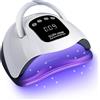 BEENLE Lampada per unghie a LED UV da 320 W, gel per unghie con 72 perle di lampada, touch screen, 4 timer e sensore automatico, ideale per salone di bellezza, asciugacapelli per unghie
