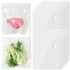 Kssvzz 20 Pezzi Sacchetti Sottovuoto 26 * 28 cm, Sacchetti Sottovuoto per Alimenti, Senza BPA