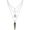 Hanary Collana punk a strati in stile hippie gotico, gioielli grunge gotici per donne