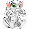 The Charmery Ciondolo in argento Sterling 925 a forma di Re Leone Nala, compatibile con ciondoli Pandora e molti altri braccialetti con ciondoli del Regno Unito., Metallo