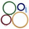 KnitUK Caterinetta rotonda, set di 4 Con ulteriori pioli rosa da inserire
