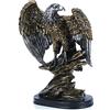 H&W 26cm H Statua dell'Aquila Patriottica,Sculture in Resina di Arenaria per Uomini,Figurine dell'Aquila dell'Uccello Selvatico,Statua d'Arte Astratta Figurine da Collezione