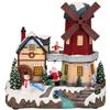 lotti Paesaggio Natale 73333 Mulino a Vento Movimento e Musica Decorazione Originale per Natale, Sintetico, Multicolore, Normale