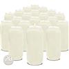 Hyoola Ceri Votivi in Cera Vegetale - Durata 7 Giorni, Pacco da 20-15 Cm - Candele Votive a Colonna in Vasetto per Uso Religioso, Commemorativo, Decorazione di Feste, Veglie ed Emergenze