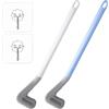 Heyu-Lotus 2 spazzole da golf, Spazzolino Bagno, Scopino per WC in Silicone, Scopino per WC con Manico Lungo, Scopino in Silicone per Angoli e Fessure