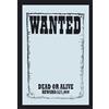 empireposter Empire 538079 - Specchio con Cornice in plastica Effetto Legno e con Motivo Stampato: Wanted, 20 x 30 cm