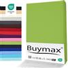 Buymax® Lenzuola con Angoli per Lettino Bambino 60x120 cm in 100% Cotone Jersey - Colore Mela Verde, per Materassi fino a 15 cm di Altezza