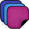 Aoriher 3 Pezzi Panno da Bowling Asciugamano per Palla da Bowling Straccio in Microfibra per Pulizia Tampone a Presa Facile per Pulire da Olio Sporco (Blu, Fucsia, Blu Viola, 7,8 x 7,8 Pollici)