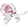Swarovski 5428561 - Statuetta a forma di rosa rossa in cristallo, multicolore chiaro, 5,1 x 9 x 6,1 cm