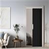 graneat Tenda magnetica oscurante, divisorio pieghevole per bagno, camera da letto, soggiorno, design a fisarmonica (nero)