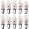 VOANZO 10PCS E14 Bruciatore di Cera Lampadine per Lampada di Sale Lampadina per bruciatore di Cera elettrica 7W 220V per Luce Notturna Lampada di Sale Lampada per aromaterapia Lampadario,Bianco