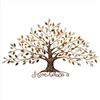 ZZYYZZ Scultura da Parete in Metallo, Albero della Vita, Appeso a Parete in Ferro battuto, Decorazione murale Fatta a Mano, per Soggiorno Camera da Letto,30 W x 18 H（77x45cm）