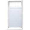 Relaxdays Tenda Plissettata a Rullo, Montaggio con Clip Adesive, per Interni, L x P: 90 x 210 cm, Bianca Traslucida