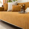 Peticehi Funny Fuzzy Sofa Cover, Herringbone Chenille Fabric Furniture Protector Sofa Cover, Cosy Solid Colour Non-Slip Couch Cover (Khaki,90 * 180cm)