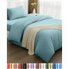 Utopia Bedding Set Copripiumino da 3 Pezzi - Copripiumino 135x200cm, Lenzuolo con Angoli 90x190cm, Federa 50x75cm - (Blu Spa, Singolo)