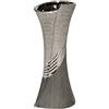 Gilde Vase grau silber mit Relifierung 11556028