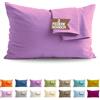 SoNiT home decor SONIT - Set 2 Federe Glicine Cuscino Letto 50x80 cm 100% Cotone con Chiusura a Busta, Morbidi e Traspiranti, Letto Matrimoniale, Fodere Guanciale Lavabili Biancheria Letto, Made in Italy