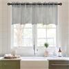 DWCN Mantovana per tenda velata, lunghezza 45,7 cm, per soggiorno, tasca per asta, cucina, mantovana per bar, cantina, bagno, 1 pannello, grigio, 106 x 45,7 cm
