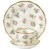 Royal Albert Royal Doulton-Tazza da tè con piattino, 20 cm e Prato a Primavera 4876,80 (1920 Piatto cm, Colore: Bianco, Set da 3