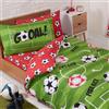 Price Right Home Set Copripiumino e Federa per Bambino Calcio Rosso Junior 120 cm x 150 cm | 1 copripiumino e 1 federa, in policotone di facile manutenzione, lavabile in lavatrice, asciugabile in asciugatrice, passo
