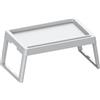 Practic Tavolo pieghevole portatile | Vassoio pieghevole per la colazione in plastica resistente, 26 x 61,5 x 35,5 cm | Tablet da letto ideale per laptop, mangiare, giardino, salvaspazio e leggero