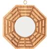 Pssopp Bagua in legno specchio in ottone concavo Bagua appeso Bagua ciondolo protezione fascino Feng Shui Bagua specchio