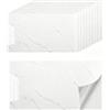 YuLiMirich Piastrelle adesive per cucina, motivo marmo, 10 pezzi, 60 x 30 cm, impermeabili, per parete posteriore della cucina, bagno, soggiorno (marmo bianco)