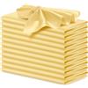 P Pothuiny 12 tovaglioli di raso color oro, 43 x 43 cm, tovaglioli di stoffa di raso