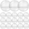 Cabilock Capsule Trasparenti per Distributore Automatico 100 Pezzi Palline Rotonde Da Riempire 5.00 Cm Capsule Vuote per Caramelle Cioccolatini E Regali Di Festa