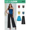 Simplicity New Look 6242-Cartamodello per Corsetto da Donna, Top, Pantaloni e Gonna, Taglia A (4-6-8-10-12-14-16), Carta, Bianco, 32-44