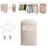 Knubbuf Borsa porta abiti salvaspazio con cerniera autocompressiva,borsa stoccaggio piumini,space saving garment bag,cerniera autocompressiva per piumini e cappotti,antipolvere e traspirante (Beige, M)