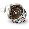 BRISA VW Collection - Orologio da tavolo Volkswagen Maggiolino Beetle, Orologio magnetico, MyClock personalizzabile, Regalo con foto (Francobolli)