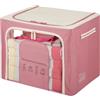 KASANOVA Scatola armadio 50x40x40 cm doppia cerniera e scritta malva