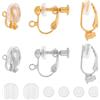 SUNNYCLUE 1 Scatola 48 Pezzi Convertitori per Orecchini Componenti per Convertitore di Orecchini A Clip Risultati per Orecchini A Bottone Cuscinetti per Orecchini in Silicone Cuscinetti per Orecchini